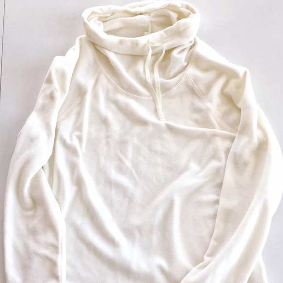 Ideology Tops - Cream Cowl Neck Fleece